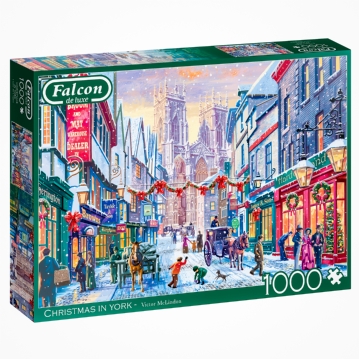 Falcon Deluxe Christmas in York 1000 Piece Jigsaw Puzzle