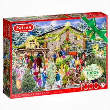 Deluxe Christmas Tree Farm 2 x 1000 Piece Jigsaw Puzzles