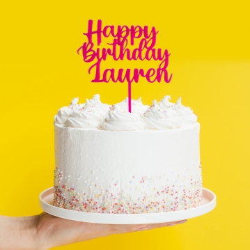 Personalised Custom Premium Acrylic Cake Toppers