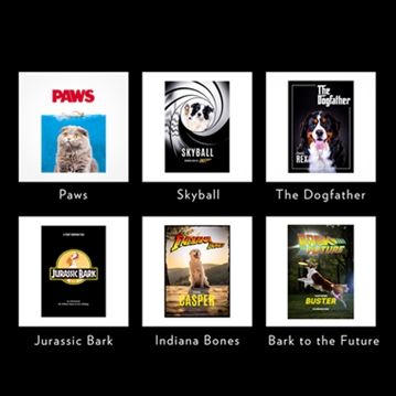 Personalised Pet Movie Prints