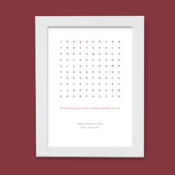 Personalised Word Search Print