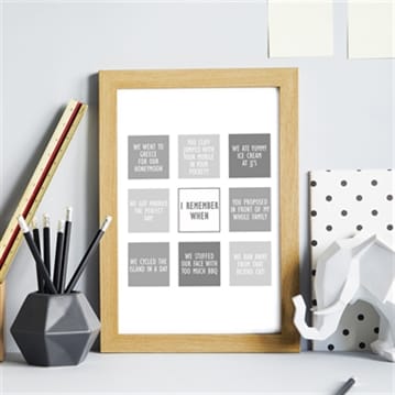Personalised I Remember When Prints