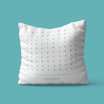 Personalised Word Search Cushion