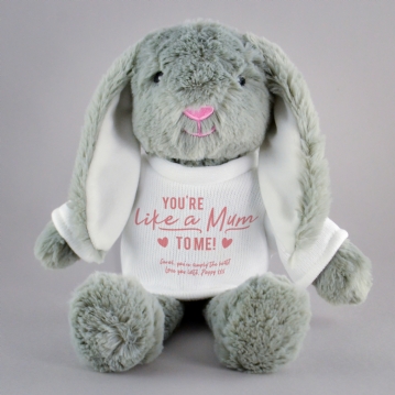 Personalised Like a Mum to Me Bunny Teddy