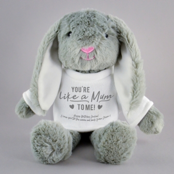 Personalised Like a Mum to Me Bunny Teddy
