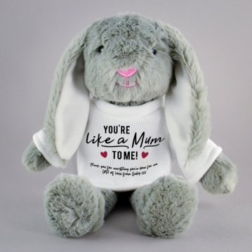 Personalised Like a Mum to Me Bunny Teddy