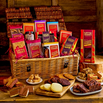 Lottie Shaw's Classic Yorkshire Basket Hamper of Baked Treats