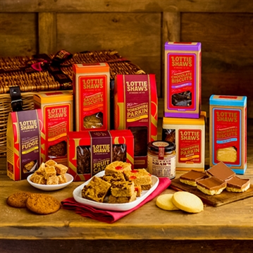 Lottie Shaw's Classic Yorkshire Basket Hamper of Baked Treats