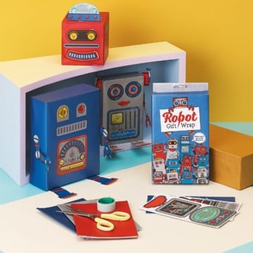 Build a Robot Wrapping Paper Set
