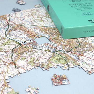 Personalised Jigsaw Puzzle 255 Pc Map 