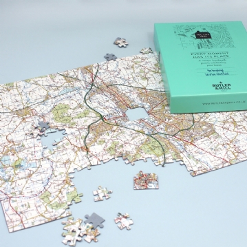 Personalised Jigsaw Puzzle 255 Pc Map 