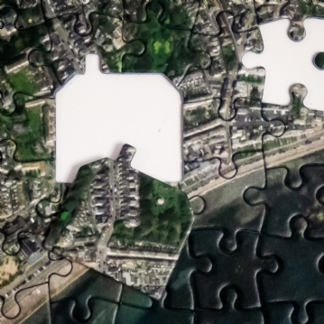 Personalised Jigsaw Puzzle 255 Pc Map 