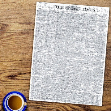 Personalised Times Newspaper Front Page Jigsaw