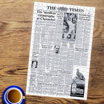 Personalised Times Newspaper Front Page Jigsaw