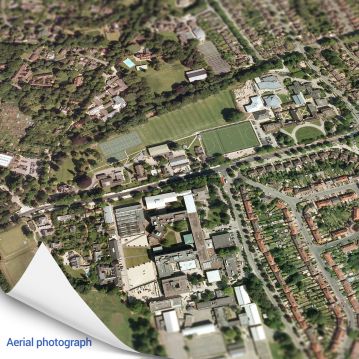 Personalised Your Home Aerial View Map Print - England and Wales only