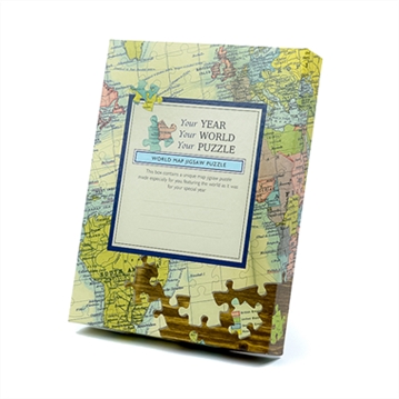 400 Piece World Map Jigsaw Puzzle (1900 to 2024) - Personalised