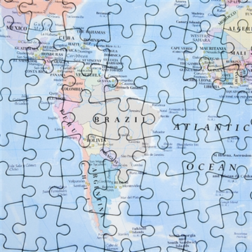 400 Piece World Map Jigsaw Puzzle (1900 to 2024) - Personalised