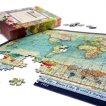 400 Piece World Map Jigsaw Puzzle (1900 to 2024) - Personalised