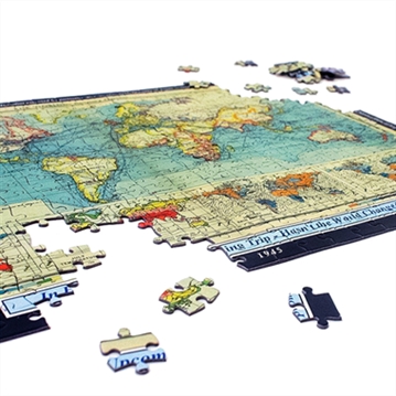 400 Piece World Map Jigsaw Puzzle (1900 to 2024) - Personalised