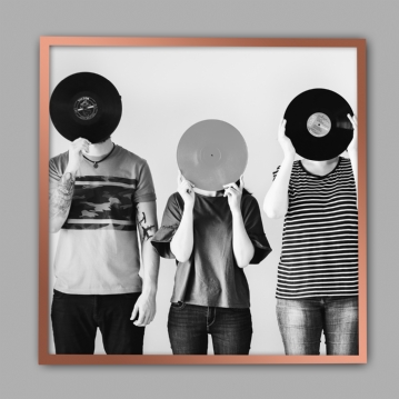 Record Album Frame - Rose Gold