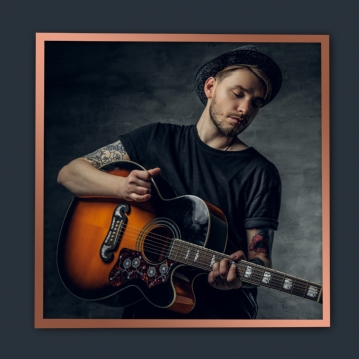 Record Album Frame - Rose Gold