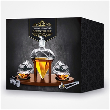 Deluxe Diamond Decanter Set