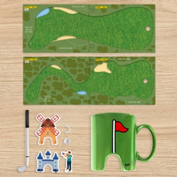 Golf Mug & Coaster Game