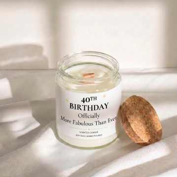 Funny 40th Birthday Candle - More Fabulous Than Ever