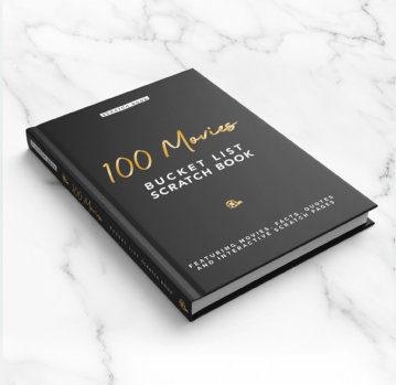 100 Movies Bucket List Scratch Book
