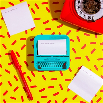 Typewriter Shaped Sticky Note Dispenser