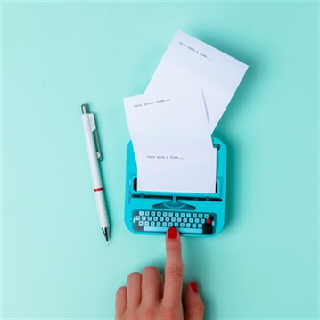Typewriter Shaped Sticky Note Dispenser
