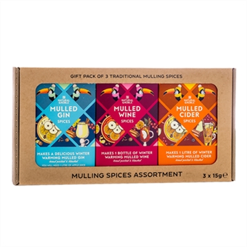Mulling Spices Assortment Gift Pack for Wine, Cider & Gin.