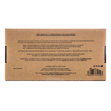 Mulling Spices Assortment Gift Pack for Wine, Cider & Gin.
