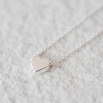 Tiny Heart Necklace with Personalised Gift Box | Find Me A Gift