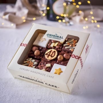 Happy 40th Birthday Luxury Chocolate Cake Selection