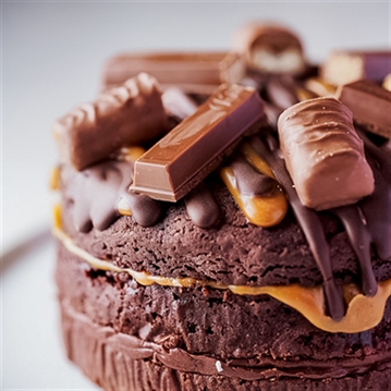 Celebration Birthday Cakes with Candles & Topper