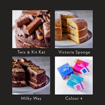 Celebration Birthday Cakes with Candles & Topper