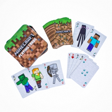 Minecraft Playing Cards with Storage Tin