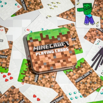 Minecraft Playing Cards with Storage Tin