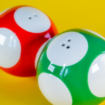 Super Mario Mushroom Salt and Pepper