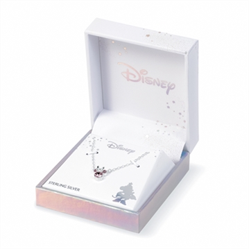 Sterling Silver Disney Minnie Mouse Birthstone Month Necklaces