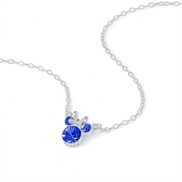 Sterling Silver Disney Minnie Mouse Birthstone Month Necklaces