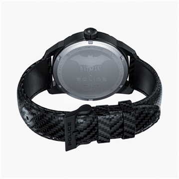 Police Gents Batman Black Carbon Fiber Strap Watch