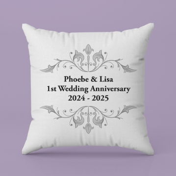 Personalised Anniversary Cushion