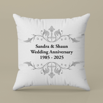 Personalised Anniversary Cushion