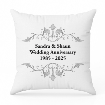 Personalised Anniversary Cushion