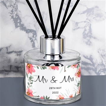 Personalised Floral Sentimental Reed Diffuser