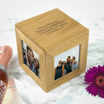 Personalised Photo Cube Keepsake Box | Find Me A Gift