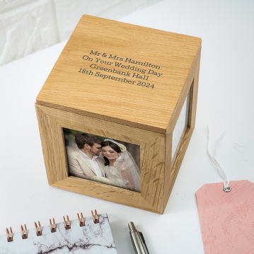 Personalised Photo Cube Keepsake Box | Find Me A Gift