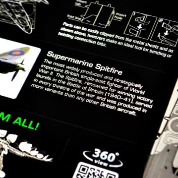 Metal Earth Submarine Spitfire